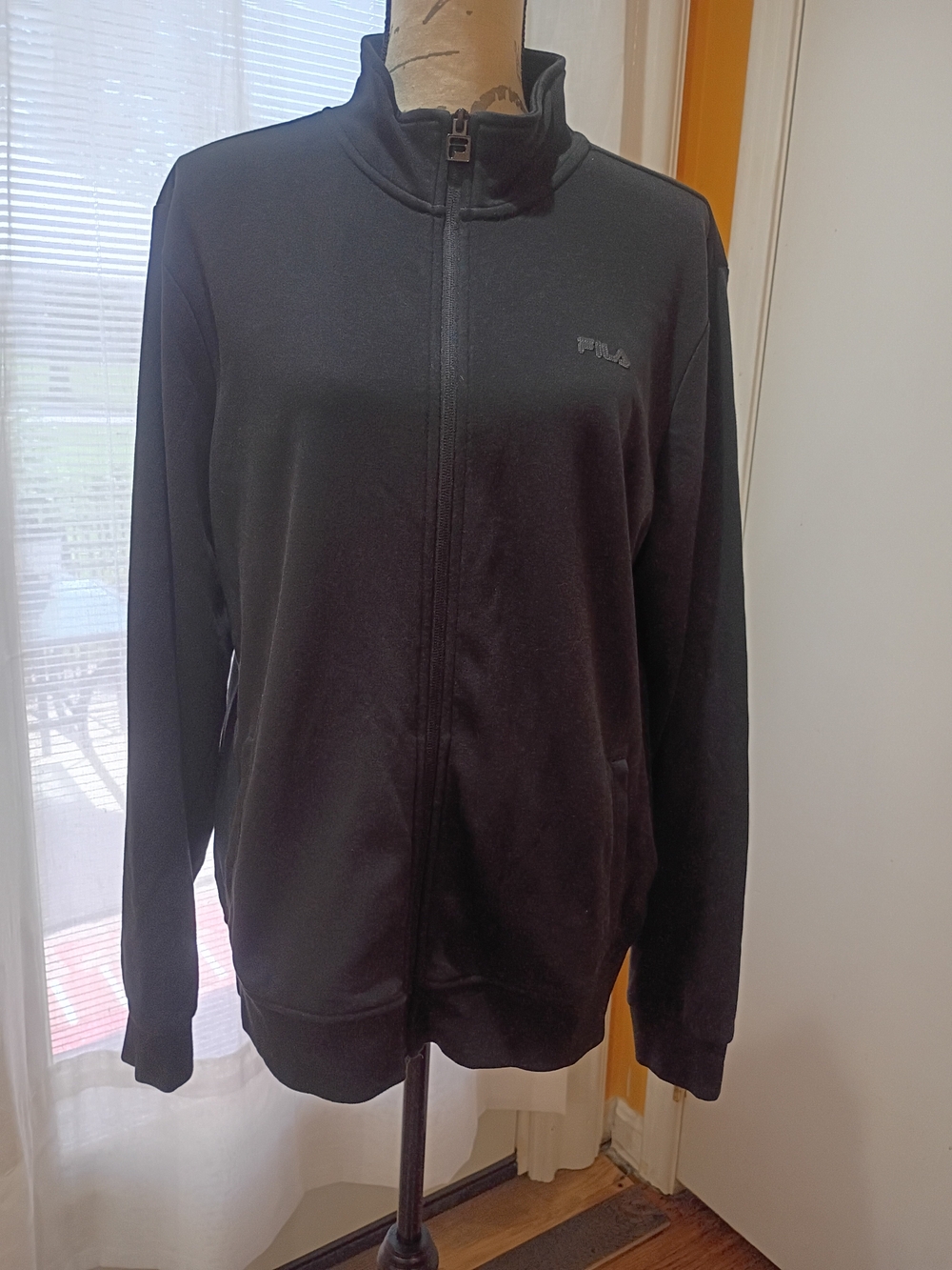 FILA Black Full-Zip Track Jacket